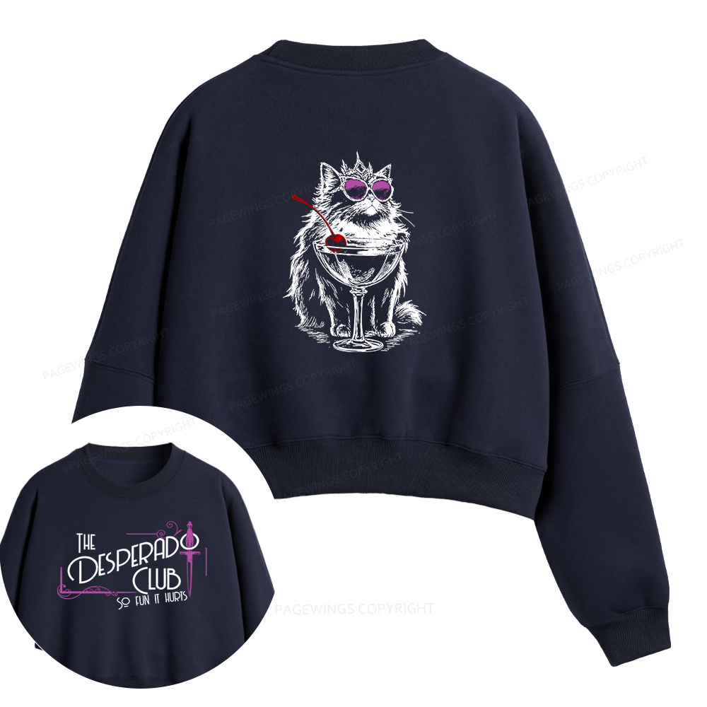 Pagewings Desperado Club Fleece Crop Sweatshirt