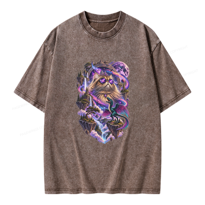 Pagewings Sci Fi Bookish Unisex Washed T-shirt