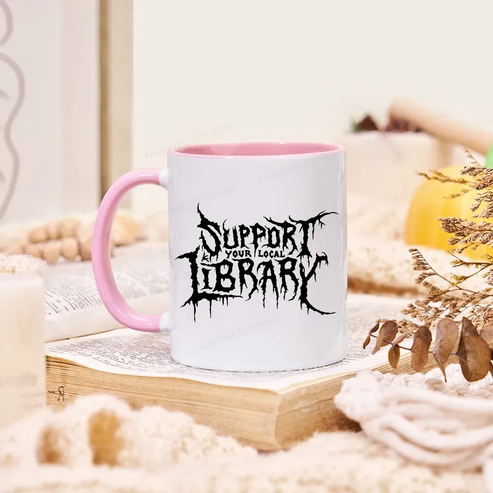 Pagewings Support Your Local Library Mug