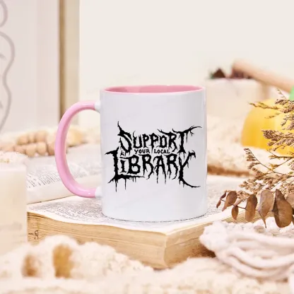 Pagewings Support Your Local Library Mug