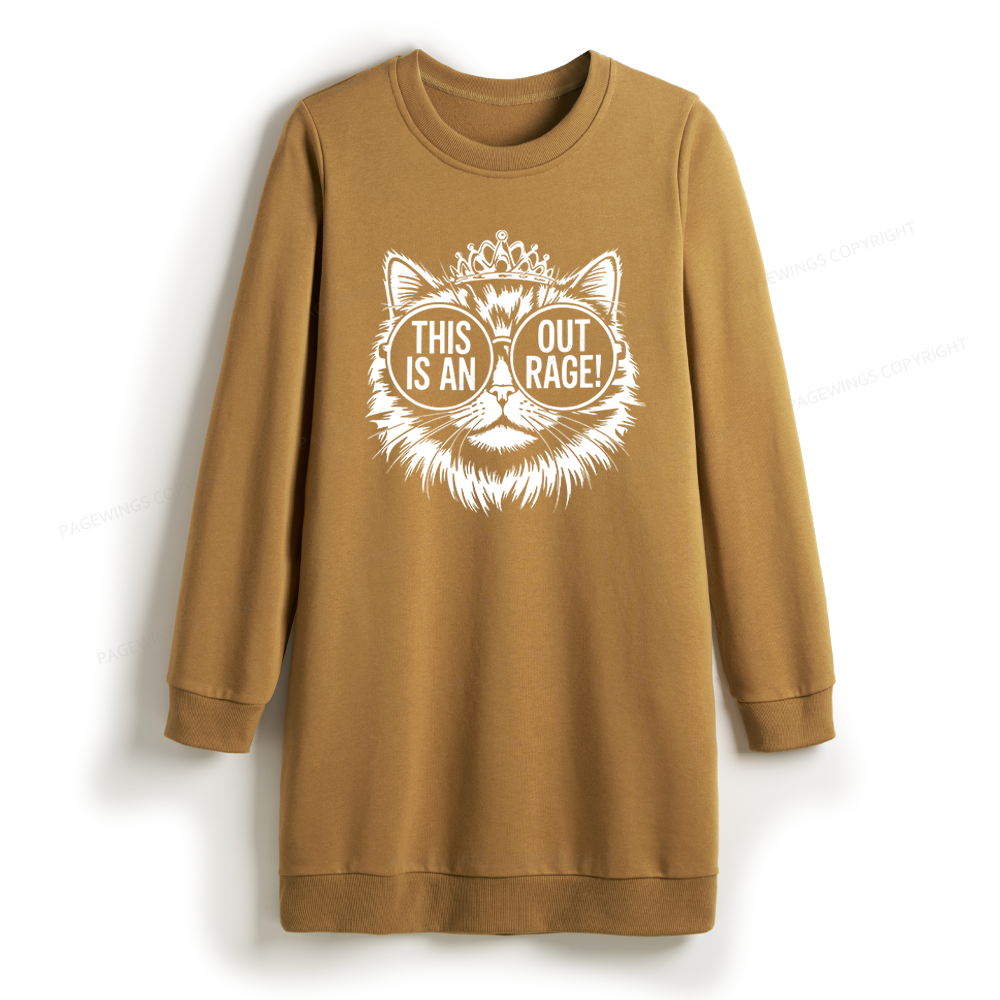 Pagewings This Is An Outrage Sweatshirt Dress