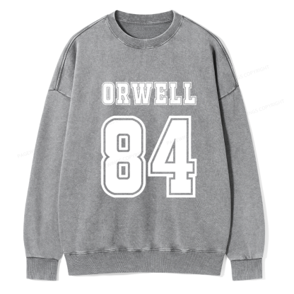 Pagewings Orwell 84 Unisex Washed Sweatshirt