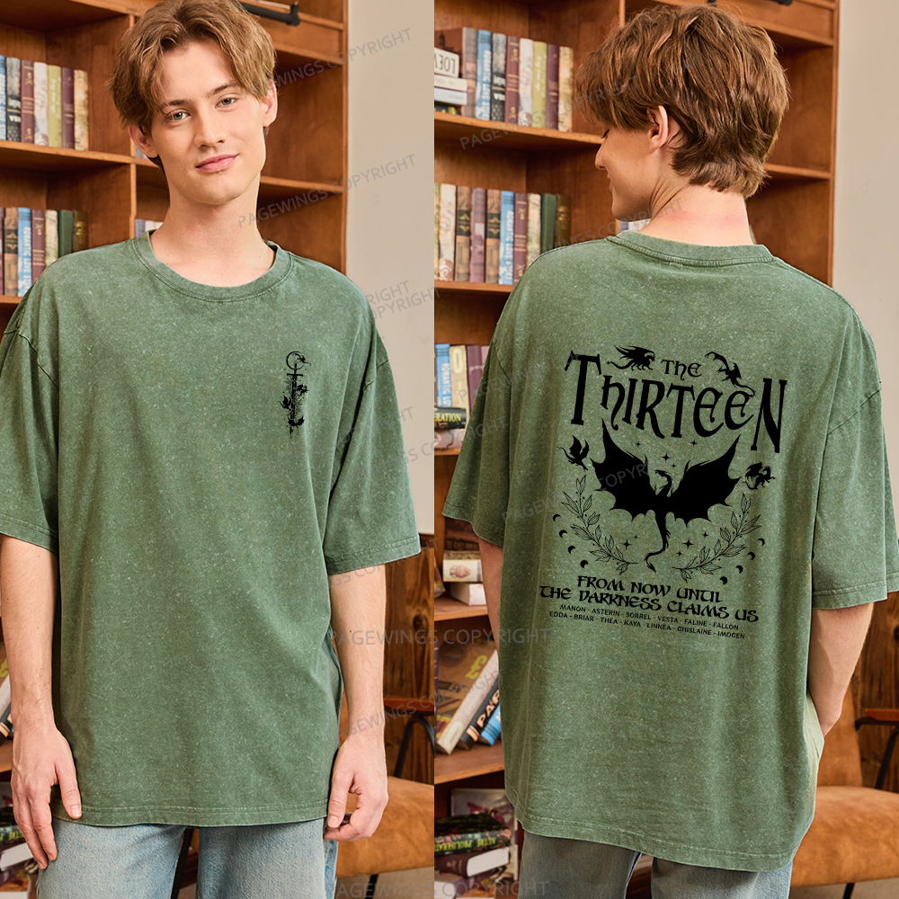 Pagewings The Thirteen Unisex Washed T-shirt