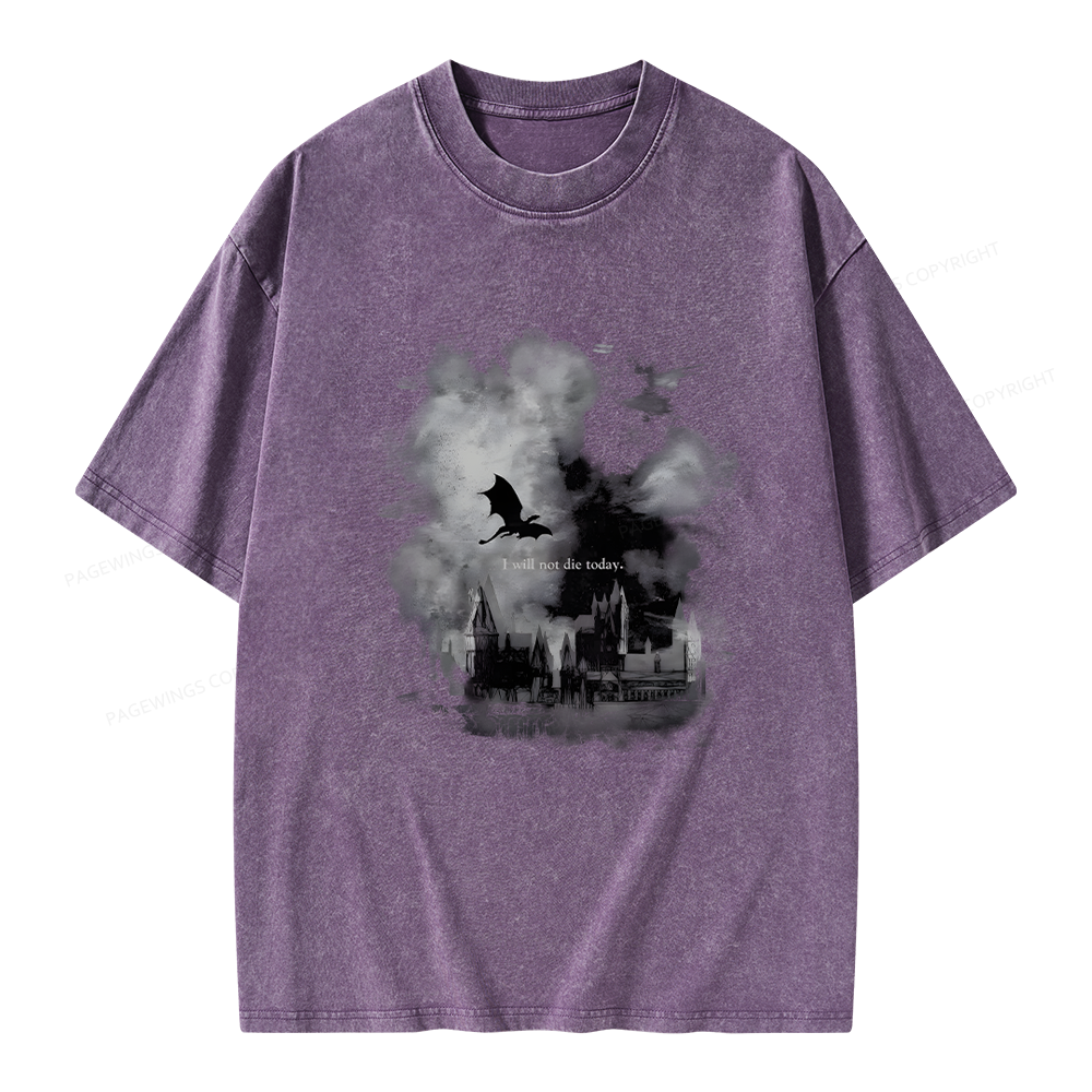 Pagewings Fantasy Book Unisex Washed T-shirt
