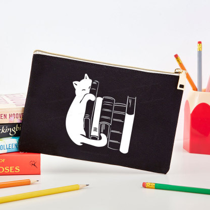 Pagewings Books And Cats Pouch