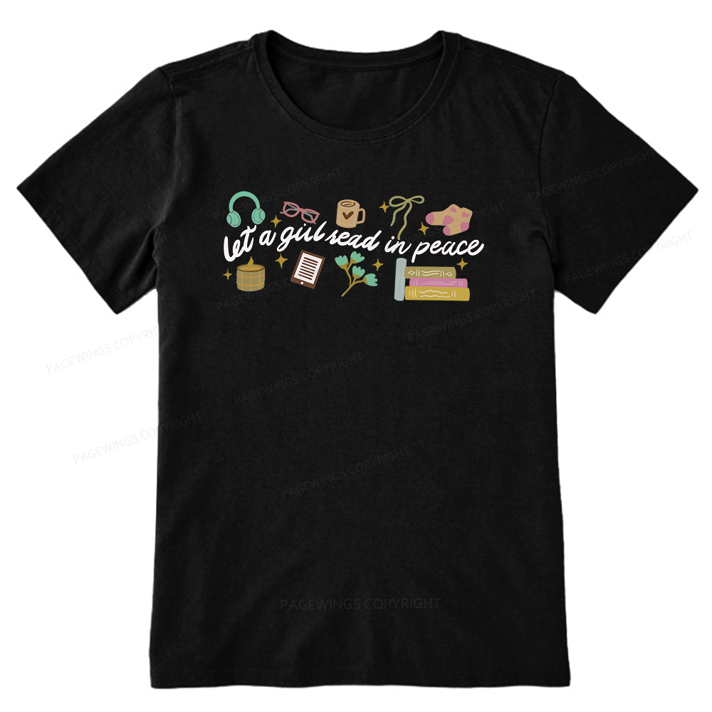 Pagewings Let a Girl Read in Peace Unisex Classic T-shirt