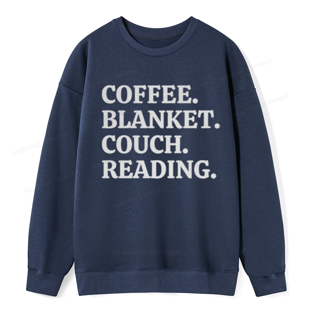Pagewings Coffee Blanket Couch Reading Unisex Classic Sweatshirt