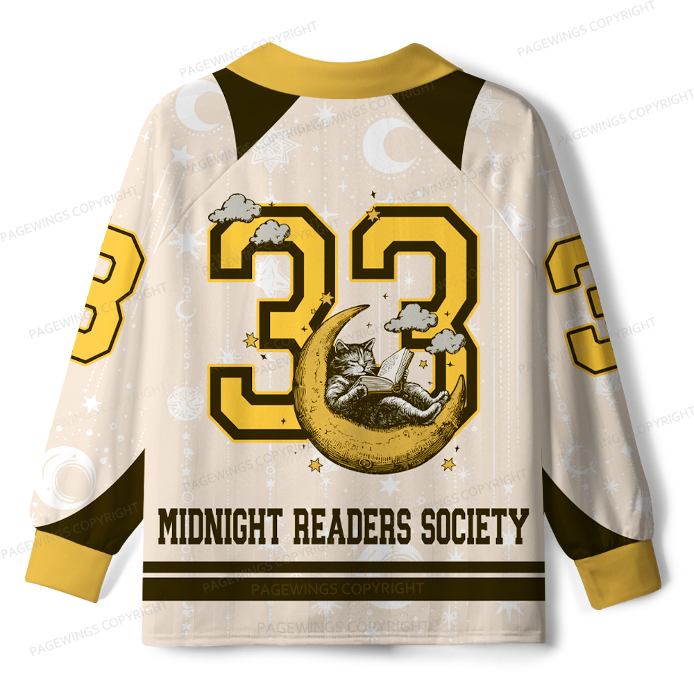 Pagewings Midnight Readers Society Unisex Long Sleeve Jersey