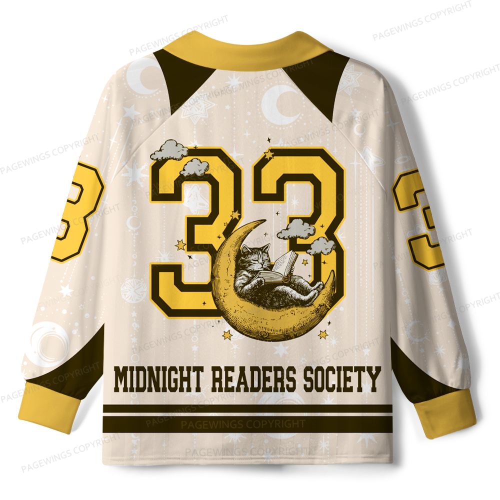 Pagewings Midnight Readers Society Unisex Long Sleeve Jersey