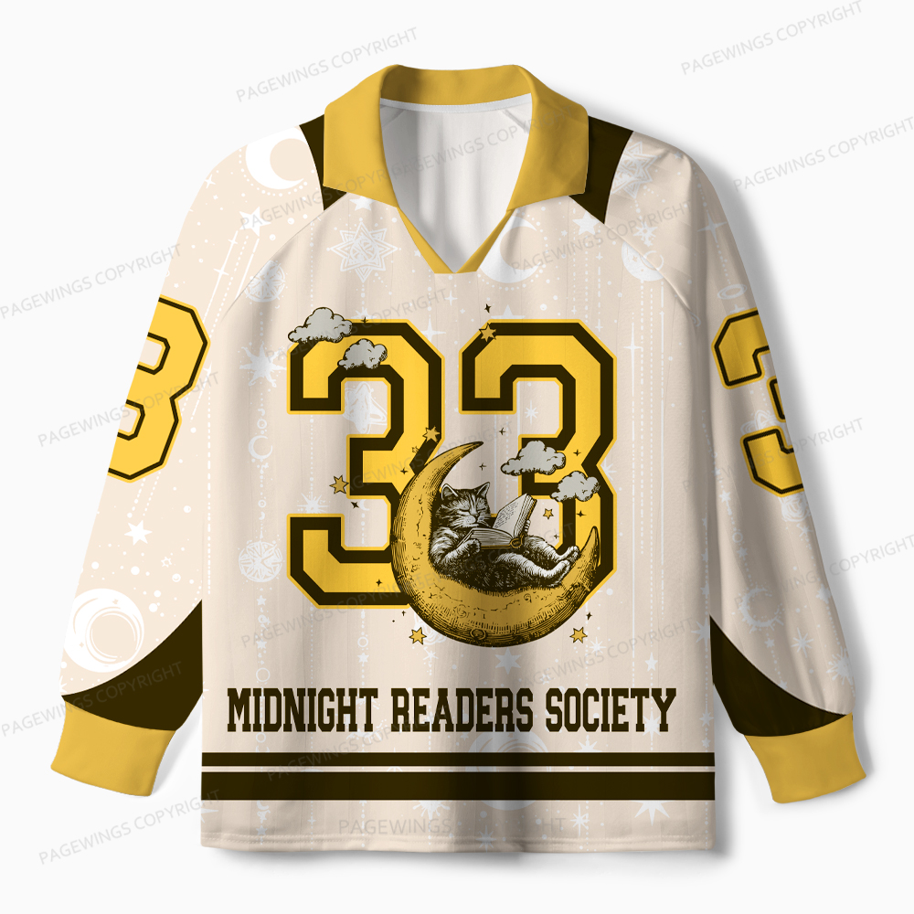 Pagewings Midnight Readers Society Unisex Long Sleeve Jersey