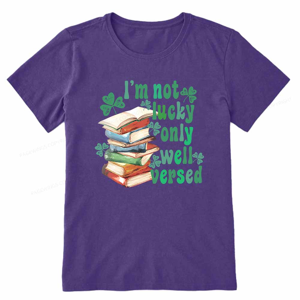 Pagewings St Patty Day Trendy Retro Book Shamrock Shirt Unisex Classic T-shirt