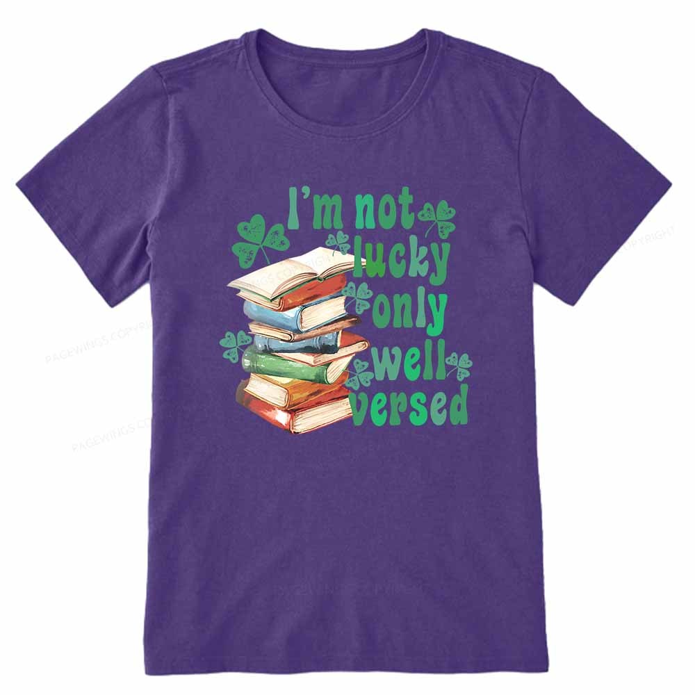 Pagewings St Patty Day Trendy Retro Book Shamrock Shirt Unisex Classic T-shirt