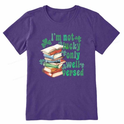 Pagewings St Patty Day Trendy Retro Book Shamrock Shirt Unisex Classic T-shirt