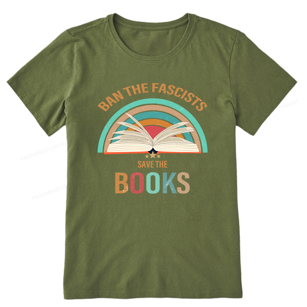 Pagewings Ban The Fascists Save The Books Unisex Classic T-shirt