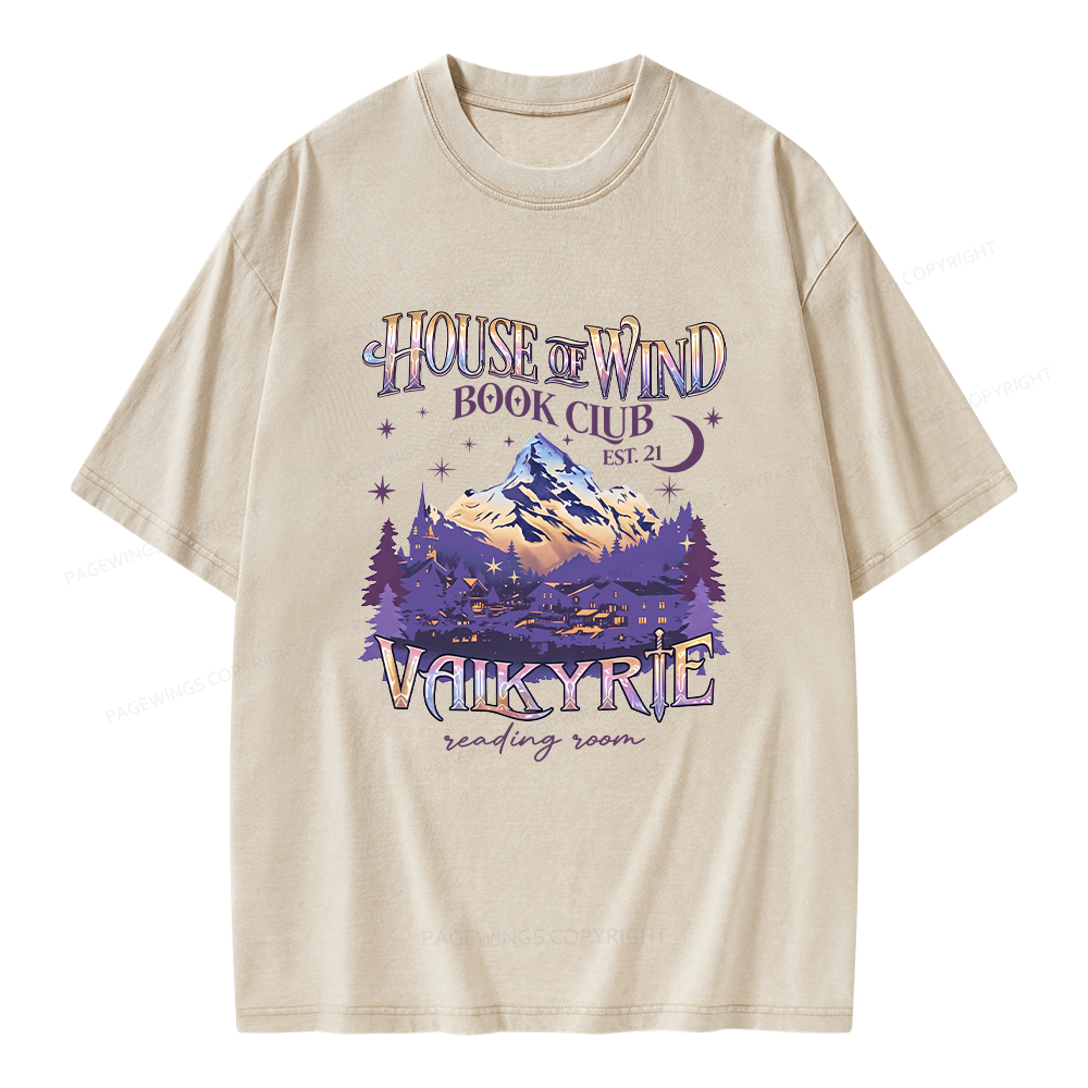 Pagewings Fantasy Book Unisex Washed T-shirt