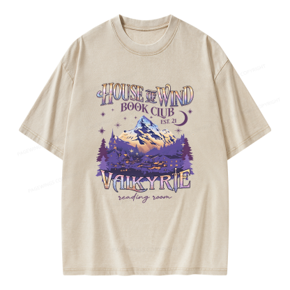 Pagewings Fantasy Book Unisex Washed T-shirt