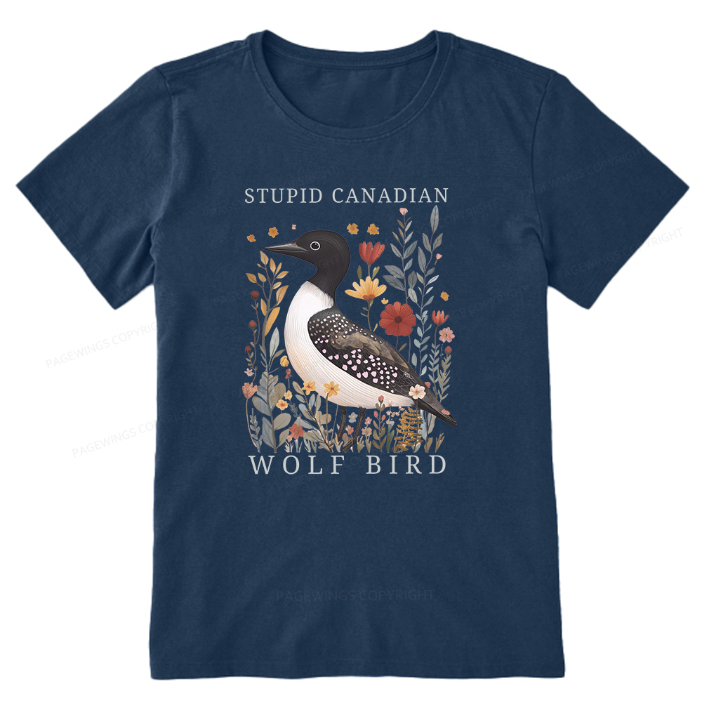 Pagewings Stupid Canadian Wolf Bird Unisex Classic T-shirt