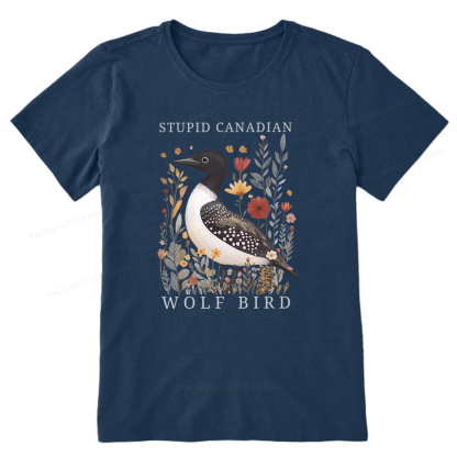 Pagewings Stupid Canadian Wolf Bird Unisex Classic T-shirt