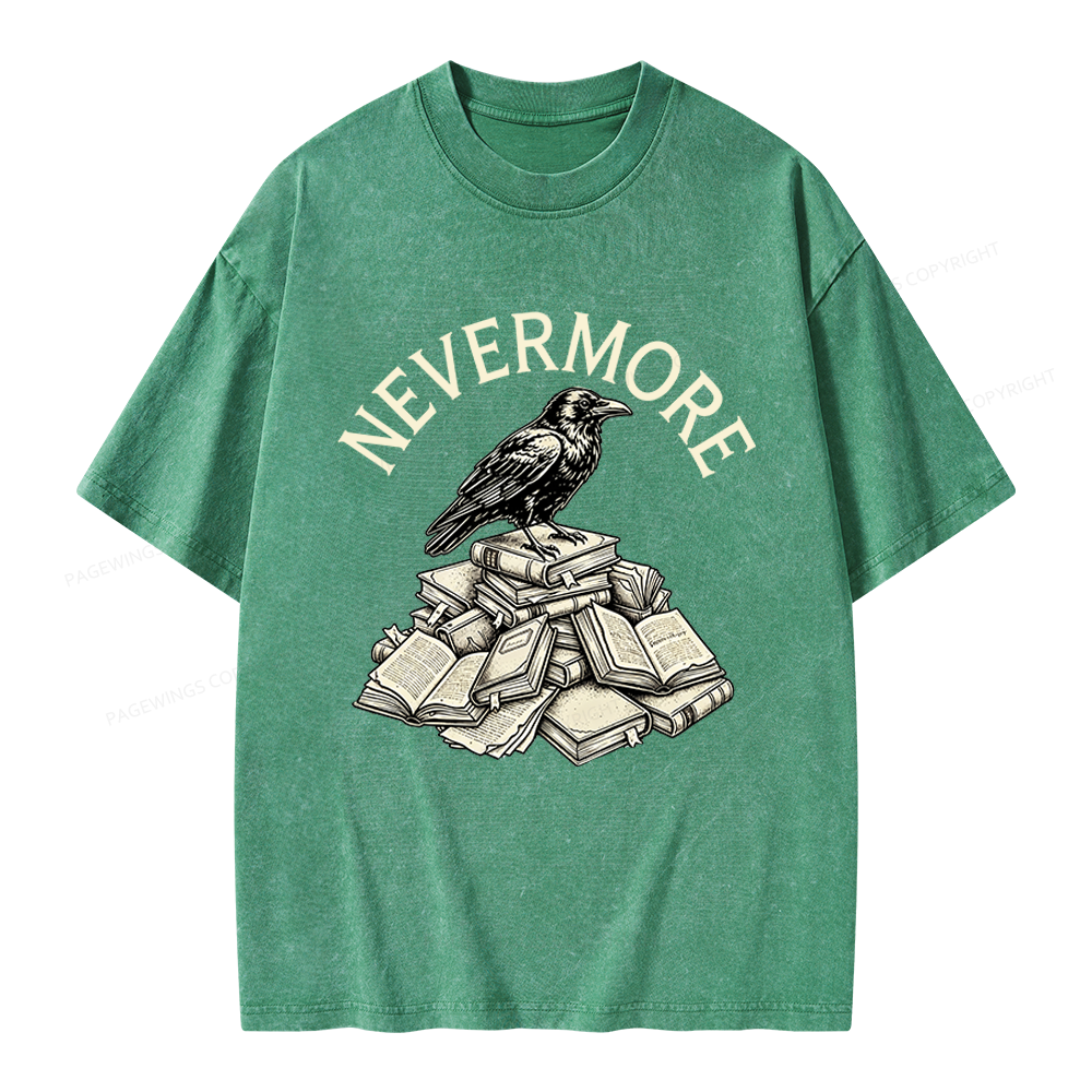 Pagewings Nevermore Unisex Washed T-shirt
