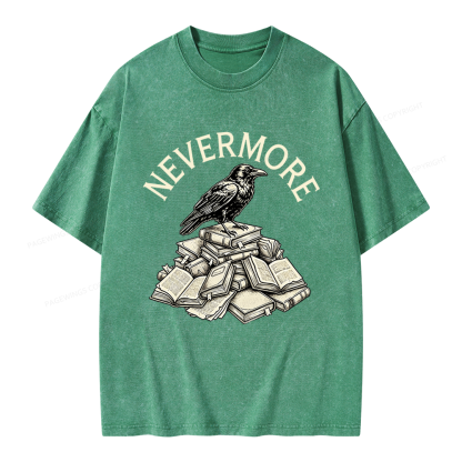 Pagewings Nevermore Unisex Washed T-shirt