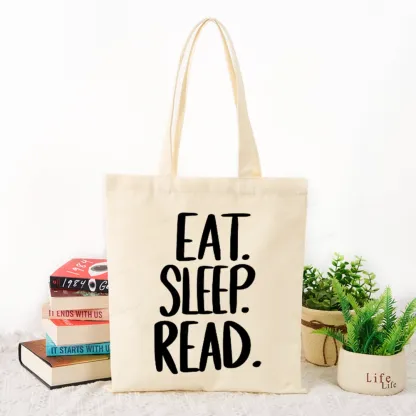 Pagewings Eat Sleep Read Tote Bag