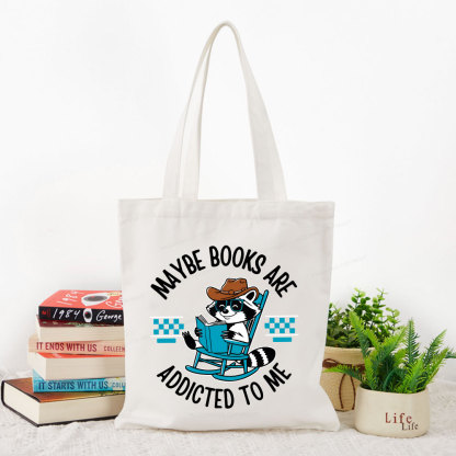 Pagewing Books Are Addicted To Me Tote Bag
