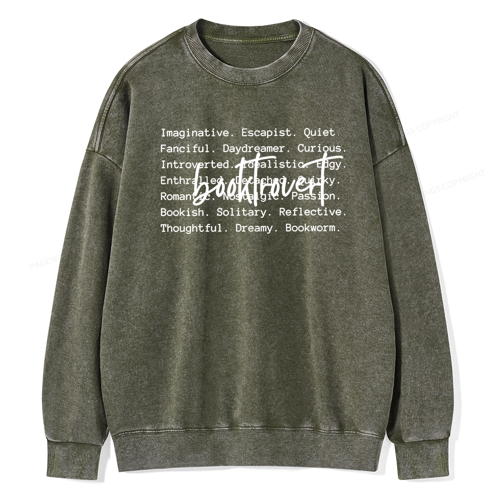 Pagewings  The Cozy Bookish Apparel You Can Dress Unisex Washed Sweatshirt