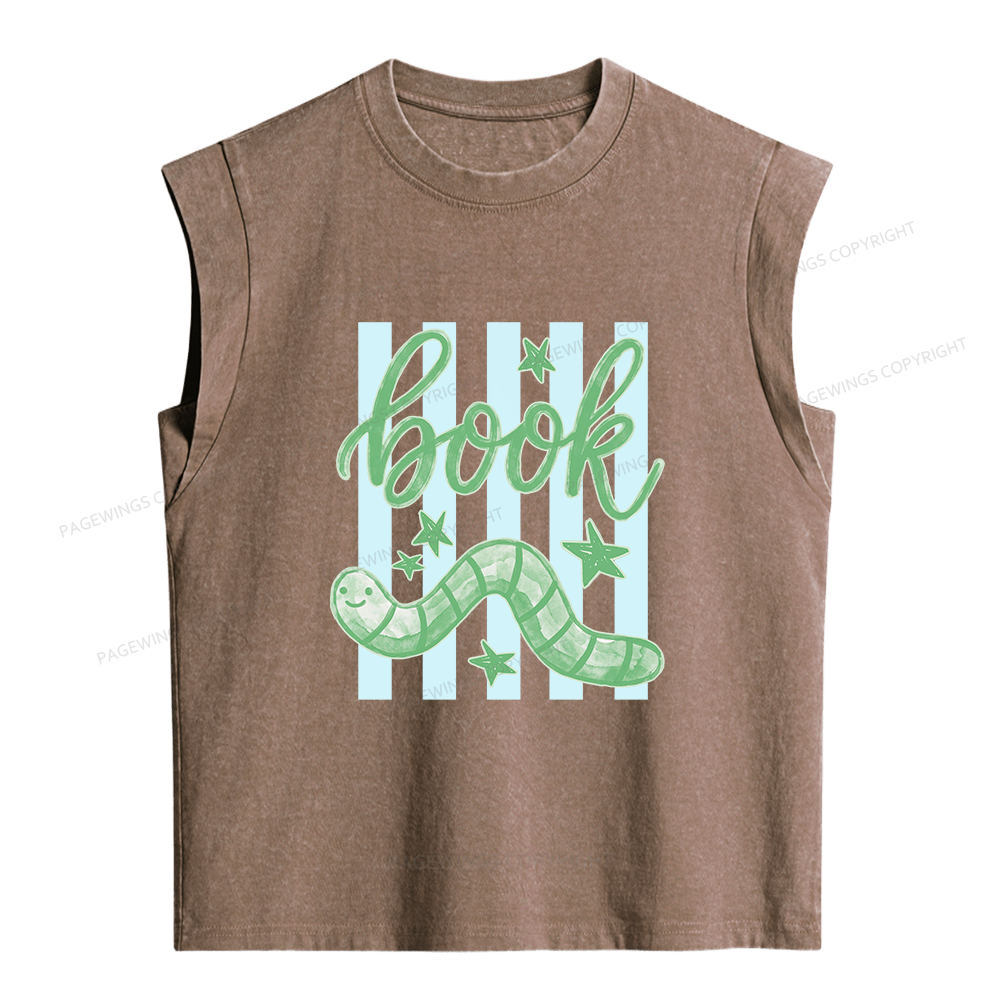 Pagewing Reading Lover Women's Washed Tank Top