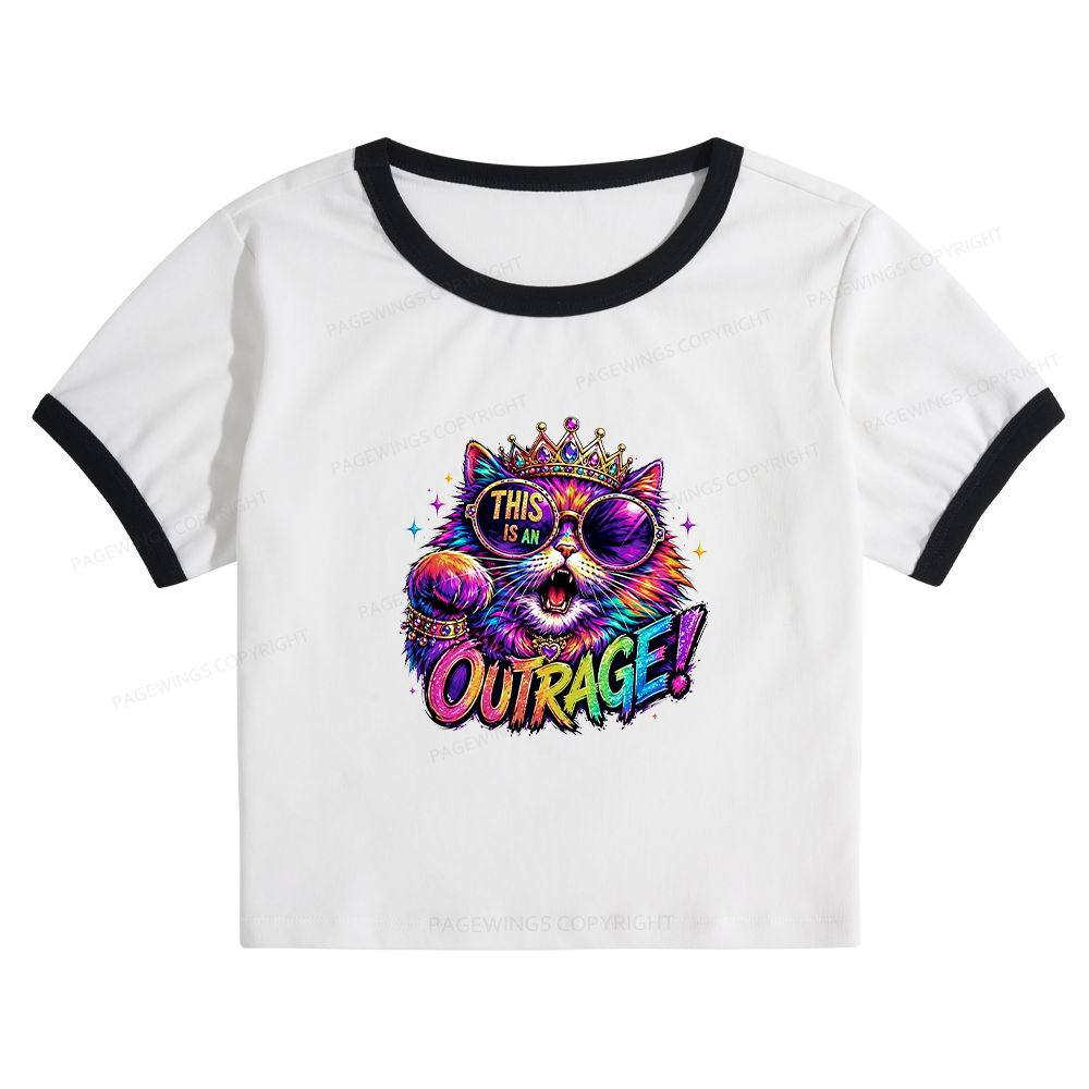 Pagewings Sci-Fi Book Lover Baby Tee Cropped Ringer T-Shirt