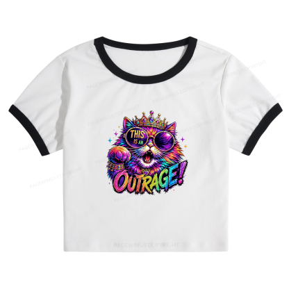 Pagewings Sci-Fi Book Lover Baby Tee Cropped Ringer T-Shirt