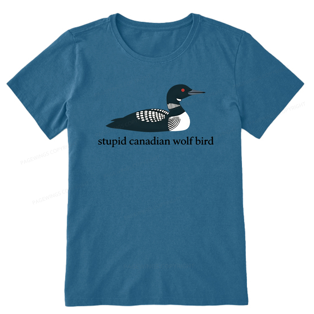 Pagewings Stupid Canadian Wolf Bird Unisex Classic T-shirt