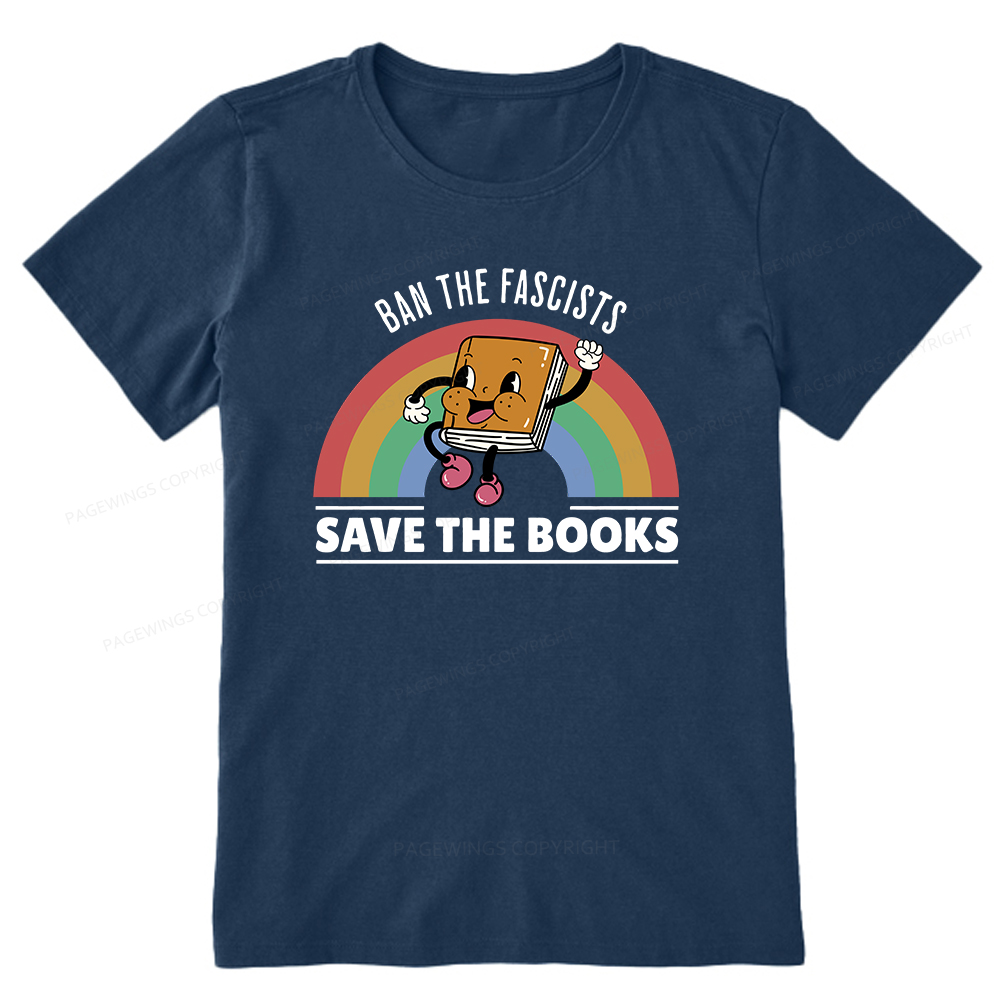 Pagewings Ban The Fascists Save The Books Shirt Unisex Classic T-shirt