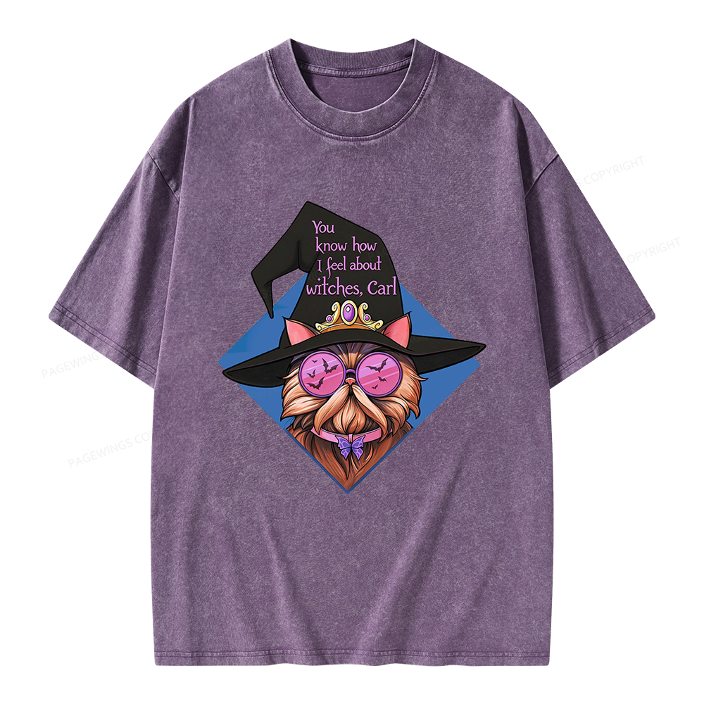 Pagewings You Know How I feel About Unisex Washed T-shirt