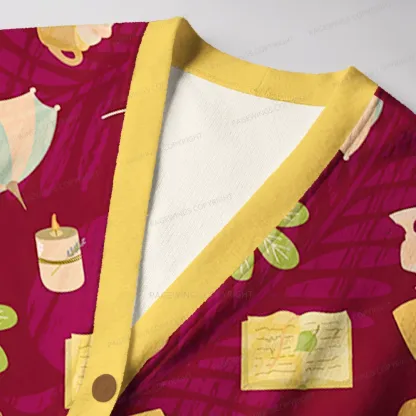 Pagewings Cozy Reading Unisex Ugly Cardigan Sweaters