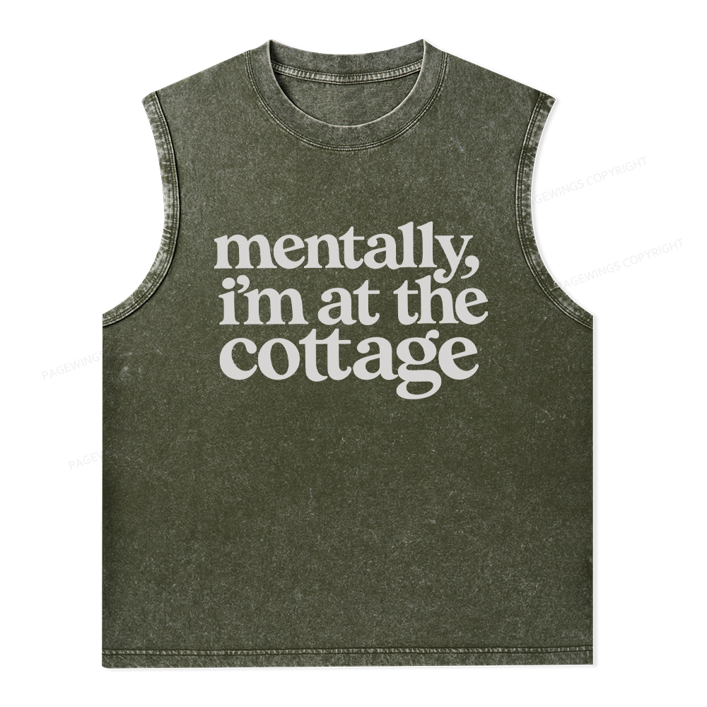 Pagewings At The Cottage Unisex Washed Tank Top