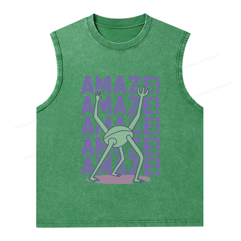 Pagewings Rocky Amaze Unisex Washed Tank Top