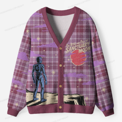 Pagewings The Rise And Fall Of Sanctuary Moon Unisex Ugly Cardigan Sweaters