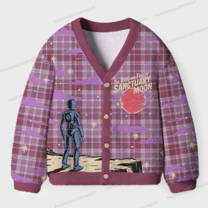 Pagewings The Rise And Fall Of Sanctuary Moon Unisex Ugly Cardigan Sweaters