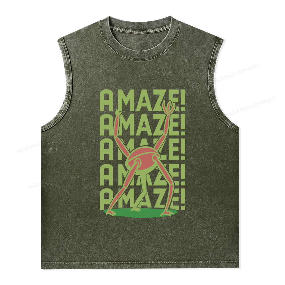 Pagewings Rocky Amaze Unisex Washed Tank Top