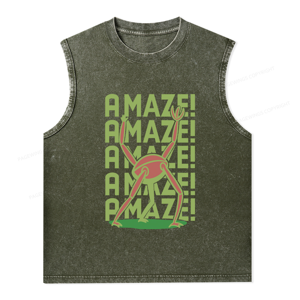 Pagewings Rocky Amaze Unisex Washed Tank Top