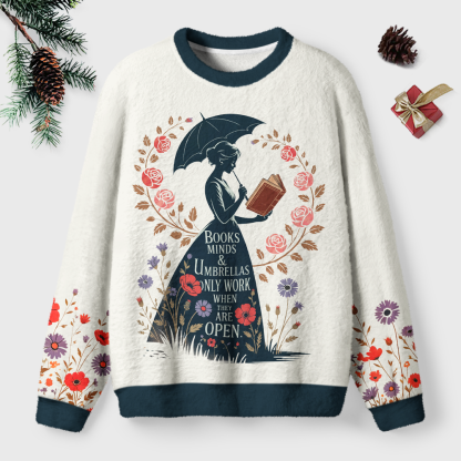 Pagewings Books Minds Unisex Ugly Light Knit Sweatshirt