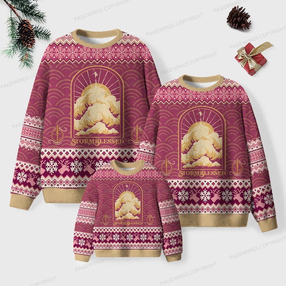 Pagewings Stormblessed Unisex Ugly Knit Sweatshirt