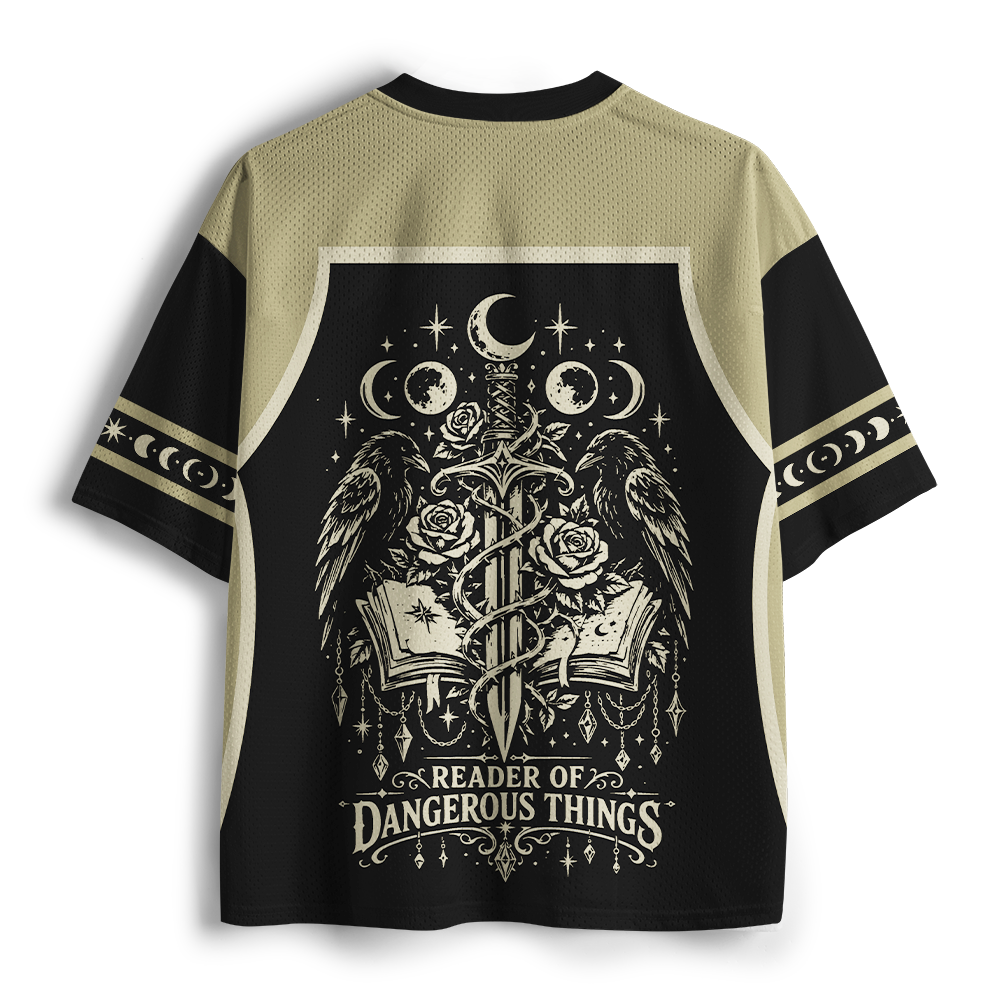 Pagewings Reader Of Dangerous Things Unisex Mesh Jersey