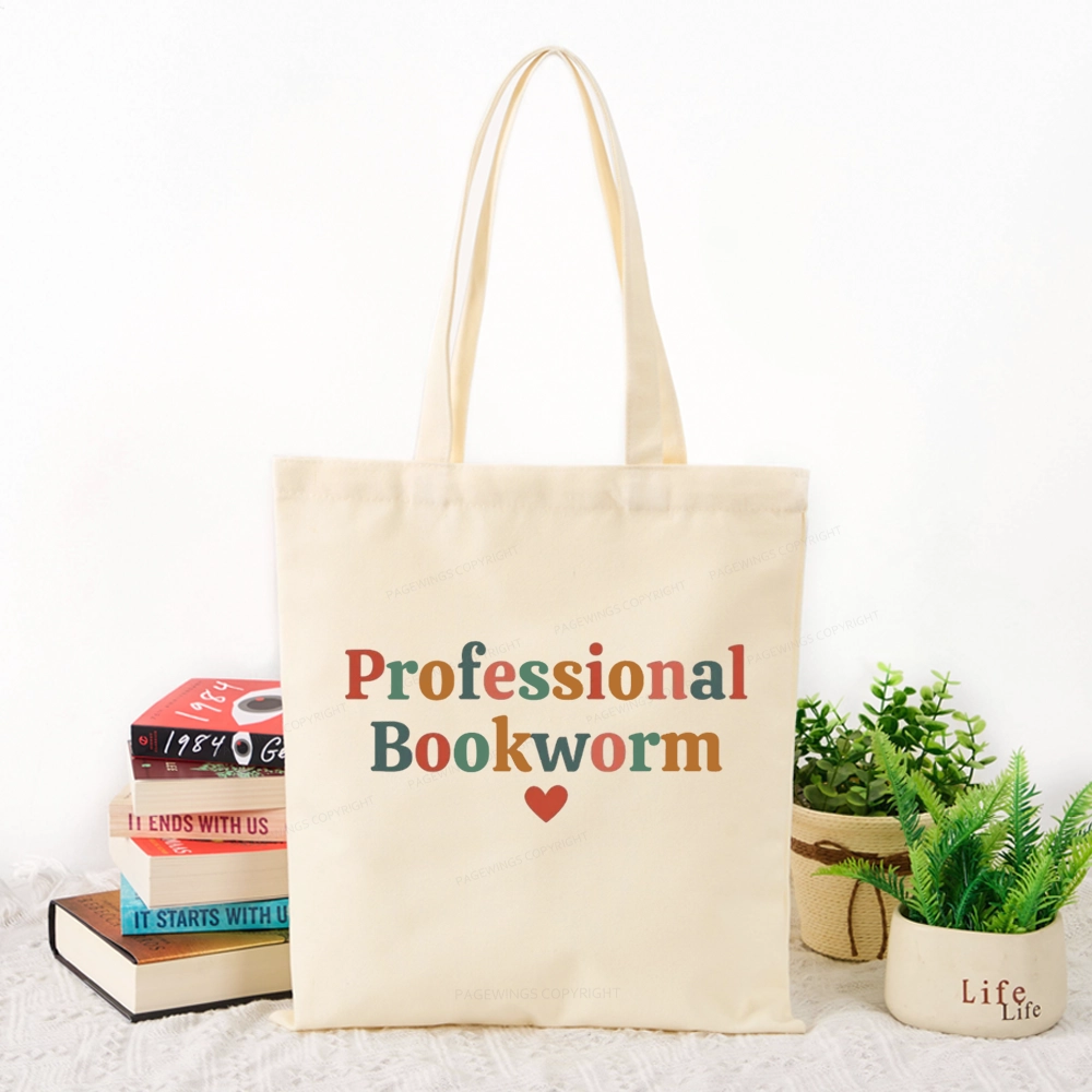 Pagewings Professional Bookworm Tote Bag