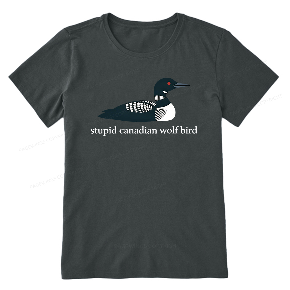 Pagewings Stupid Canadian Wolf Bird Unisex Classic T-shirt