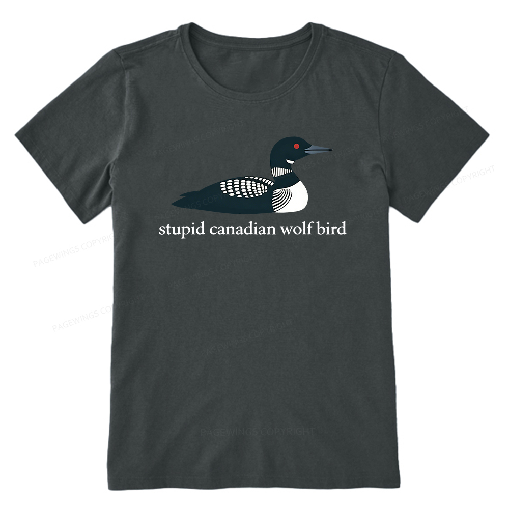 Pagewings Stupid Canadian Wolf Bird Unisex Classic T-shirt