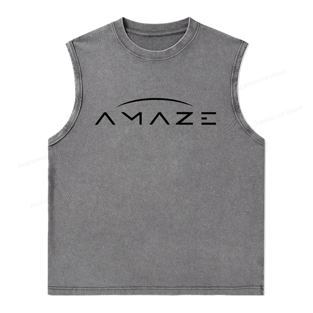 Pagewings Amaze Unisex Washed Tank Top
