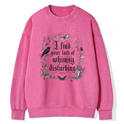 Pagewings Lack of Whimsy Unisex Washed Sweatshirt