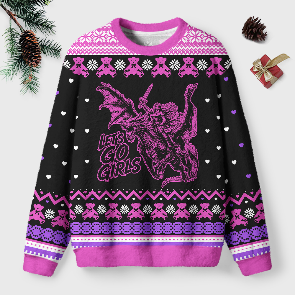 Pagewings Unisex Fantasy Graphic Ugly Light Knit Sweatshirt