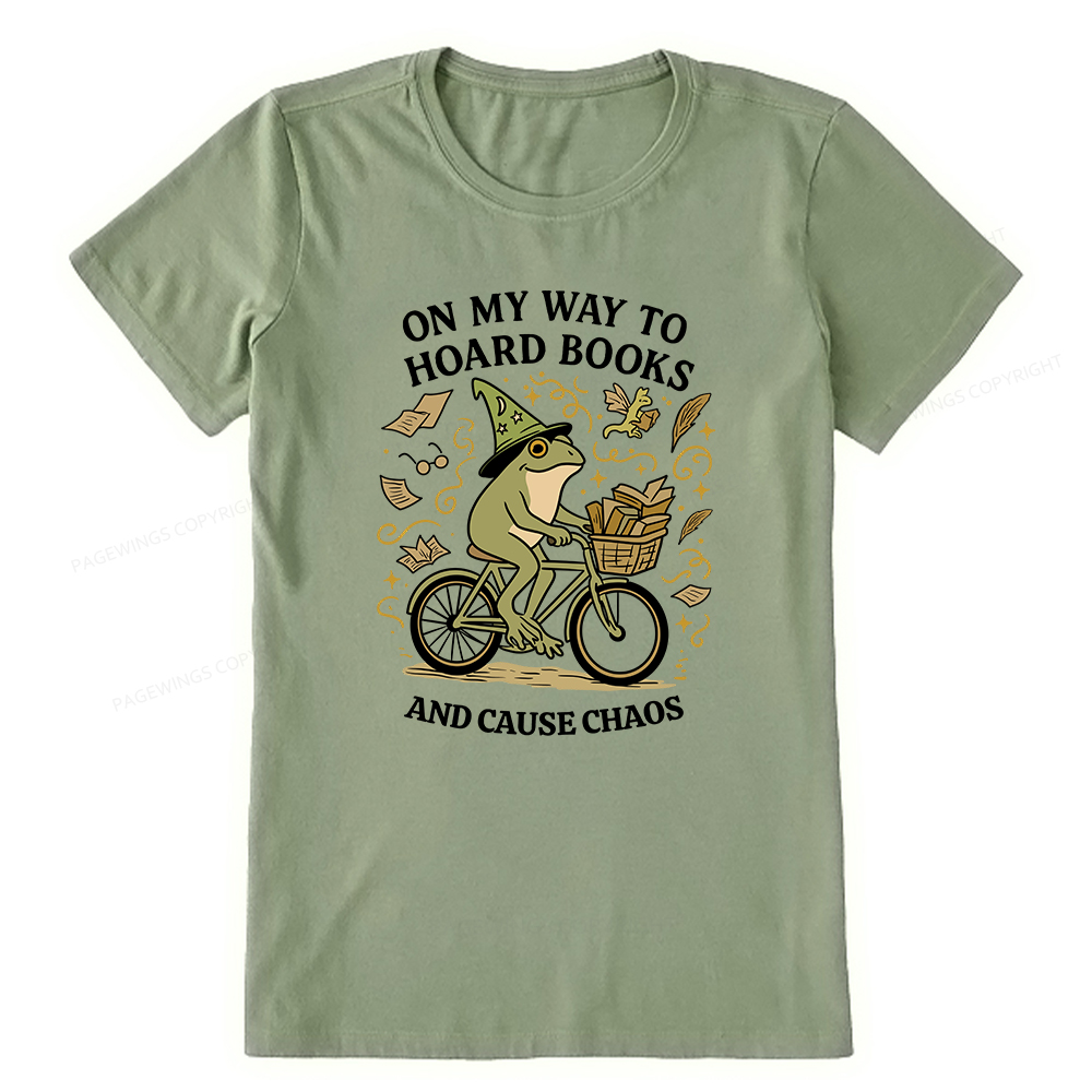 Pagewings On My Way To Hoard Books And Cause Chaos Unisex Classic T-shirt